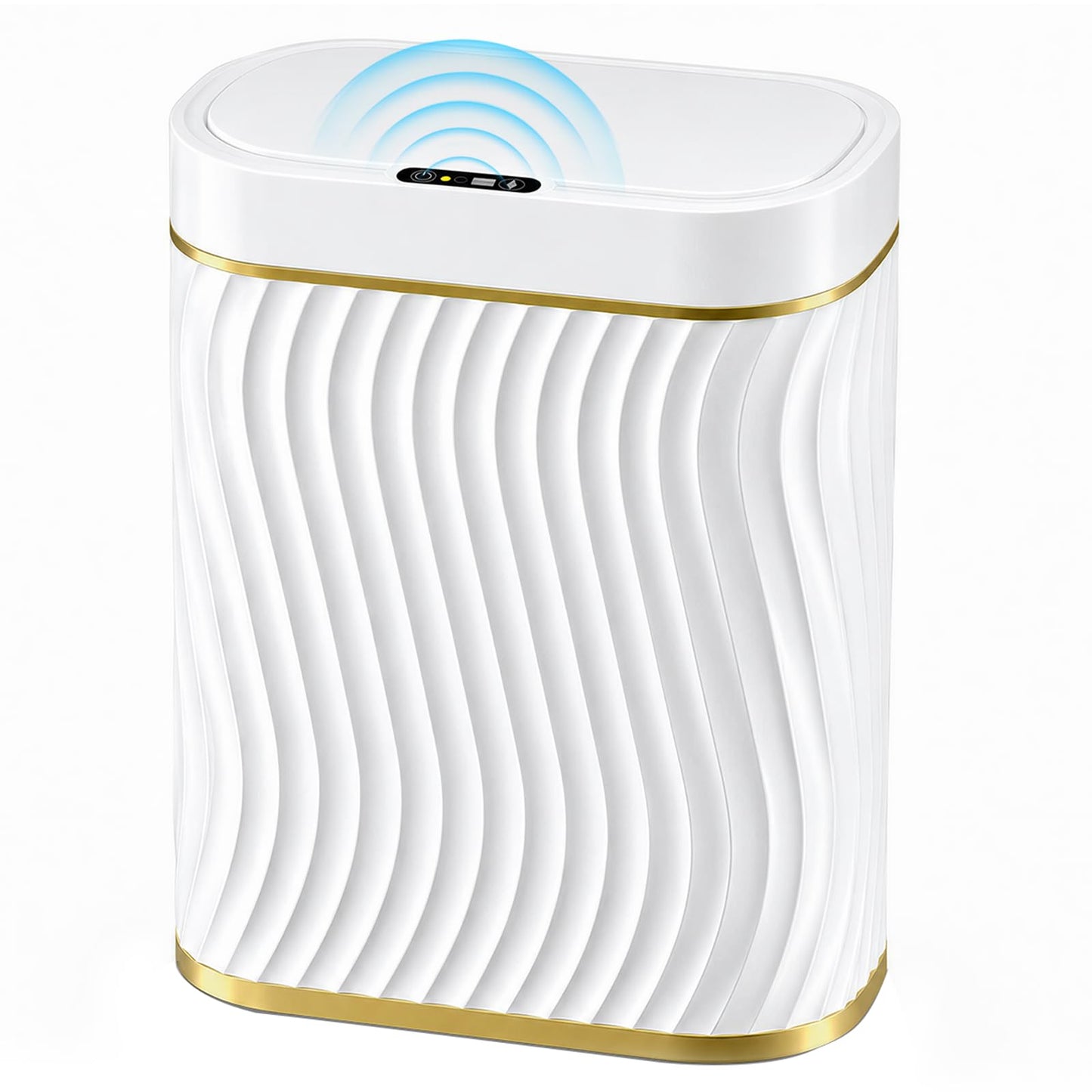 2.6 Gallon Smart Sensor Trash Can – Touchless Lid, Slim Waterproof Bathroom Bin, Compact Bedroom Office Waste Bin