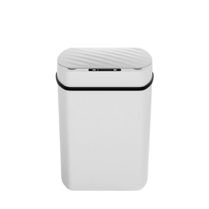 Smart Square ABS Trash Can for Bedroom Kitchen Bathroom, Household Waste Bin