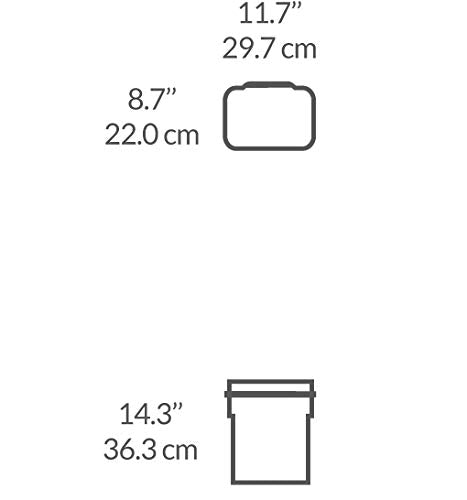 Dual Compartment Pull-Out Trash Can – Under Counter Kitchen Recycling & Waste Bin System, Soft-Close Sliding