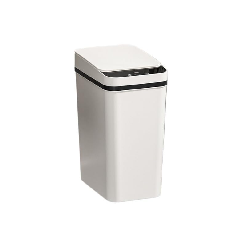 Smart PP Sensor Trash Can for Bedroom Kitchen Household, Automatic Flip Lid Waste Bin