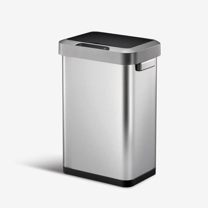 Motion Sensor Trash Can – Touchless Automatic Lid, Kitchen Office Bathroom Bin, Stainless Steel