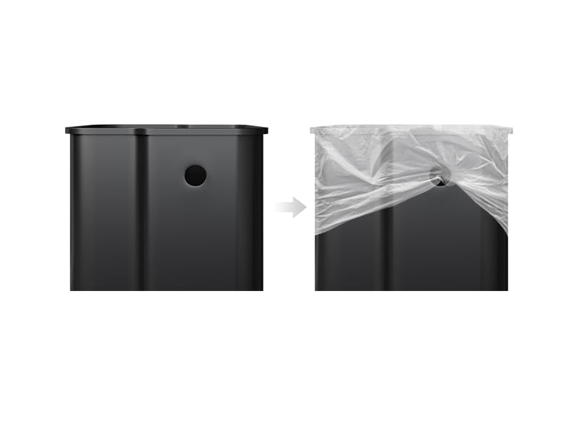 Double Step Trash Can – 2 x 8 Gallon, Stainless Steel, Dual Compartment, Soft-Close Lid, Recycling Bin