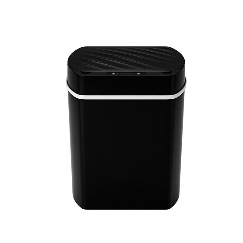 Smart Square ABS Trash Can for Bedroom Kitchen Bathroom, Household Waste Bin