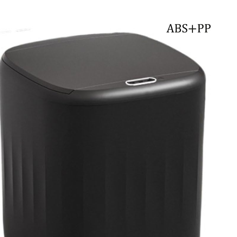 Smart ABS Sensor Trash Can for Kitchen Bedroom Bathroom, Automatic Flip Lid Household Waste Bin