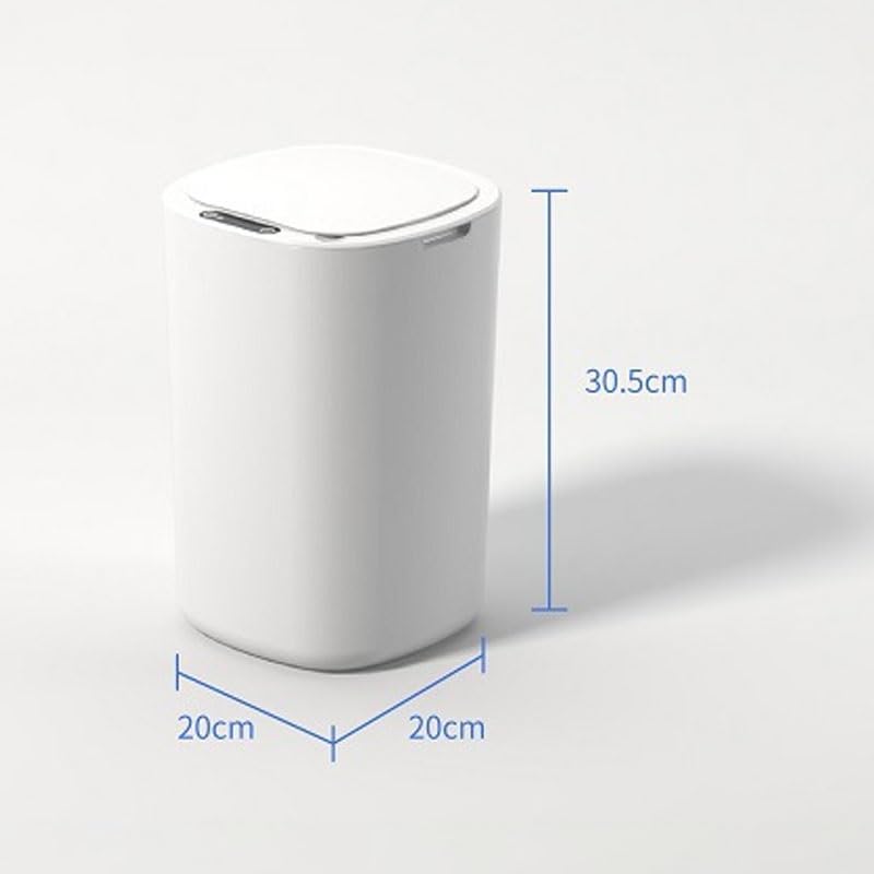 Smart ABS Sensor Trash Can with Automatic Lid, Kitchen Bathroom Office Touchless Waste Bin