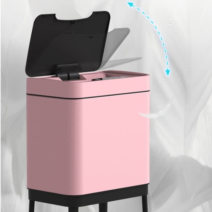 Smart Stainless Steel Sensor Trash Can, Large Capacity Kitchen Bathroom Bedroom Waste Bin