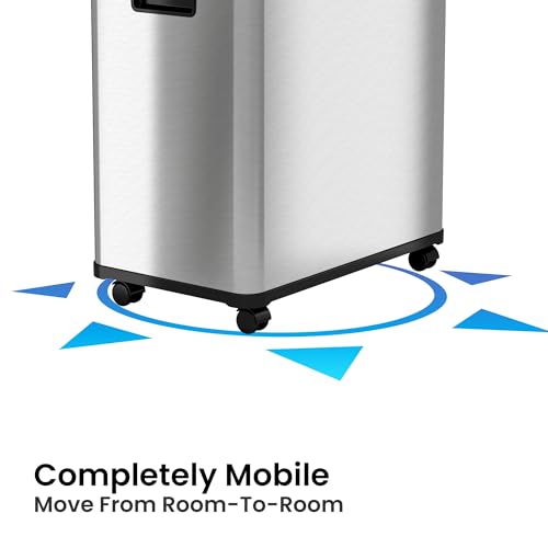 16 Gallon Smart Trash Can & Recycling Bin – Touchless, Dual Bucket, Stainless Steel, Motion Sensor
