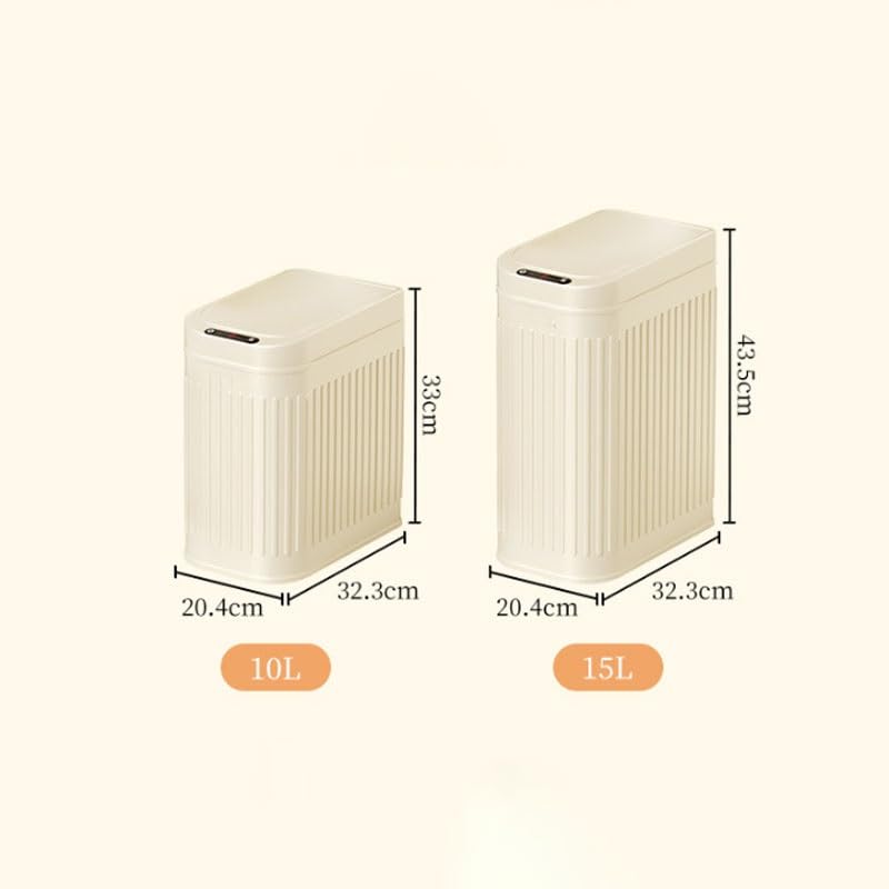 Smart Stainless Steel Trash Can, Household Kitchen Bathroom Bedroom Living Room Waste Bin