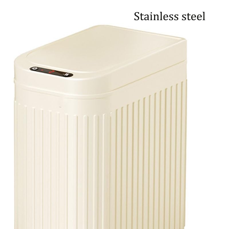 Smart Stainless Steel Trash Can, Household Kitchen Bathroom Bedroom Living Room Waste Bin