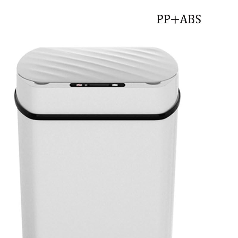 Smart Square ABS Trash Can for Bedroom Kitchen Bathroom, Household Waste Bin