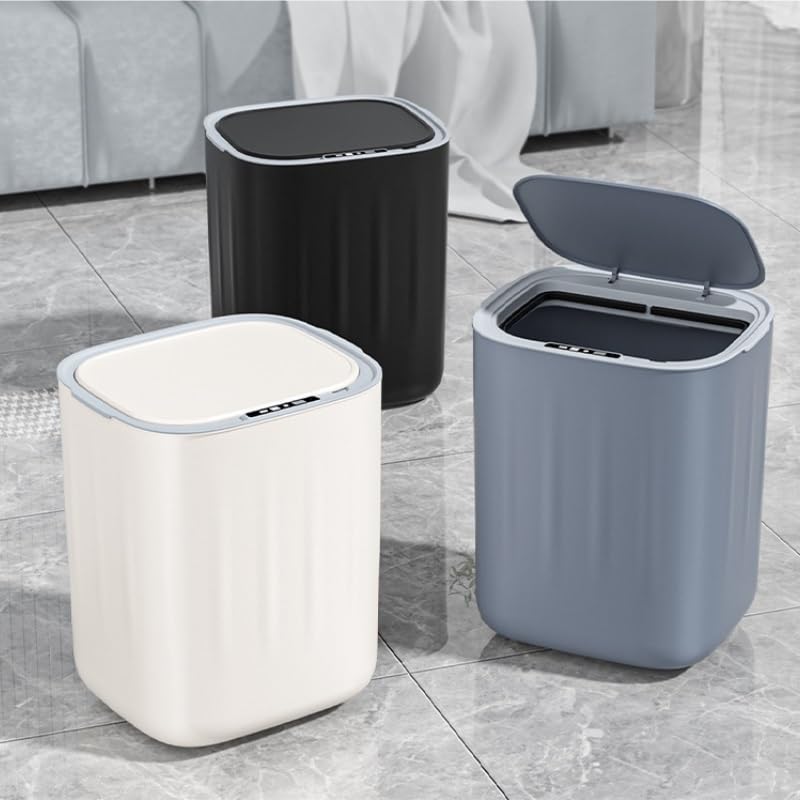Smart PP Sensor Trash Can, Home Kitchen Bathroom Living Room Waste Bin