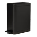 Slim Stainless Steel Step Trash Can, Soft Close Lid with Removable Inner Bucket, Bathroom Kitchen Household Waste Bin