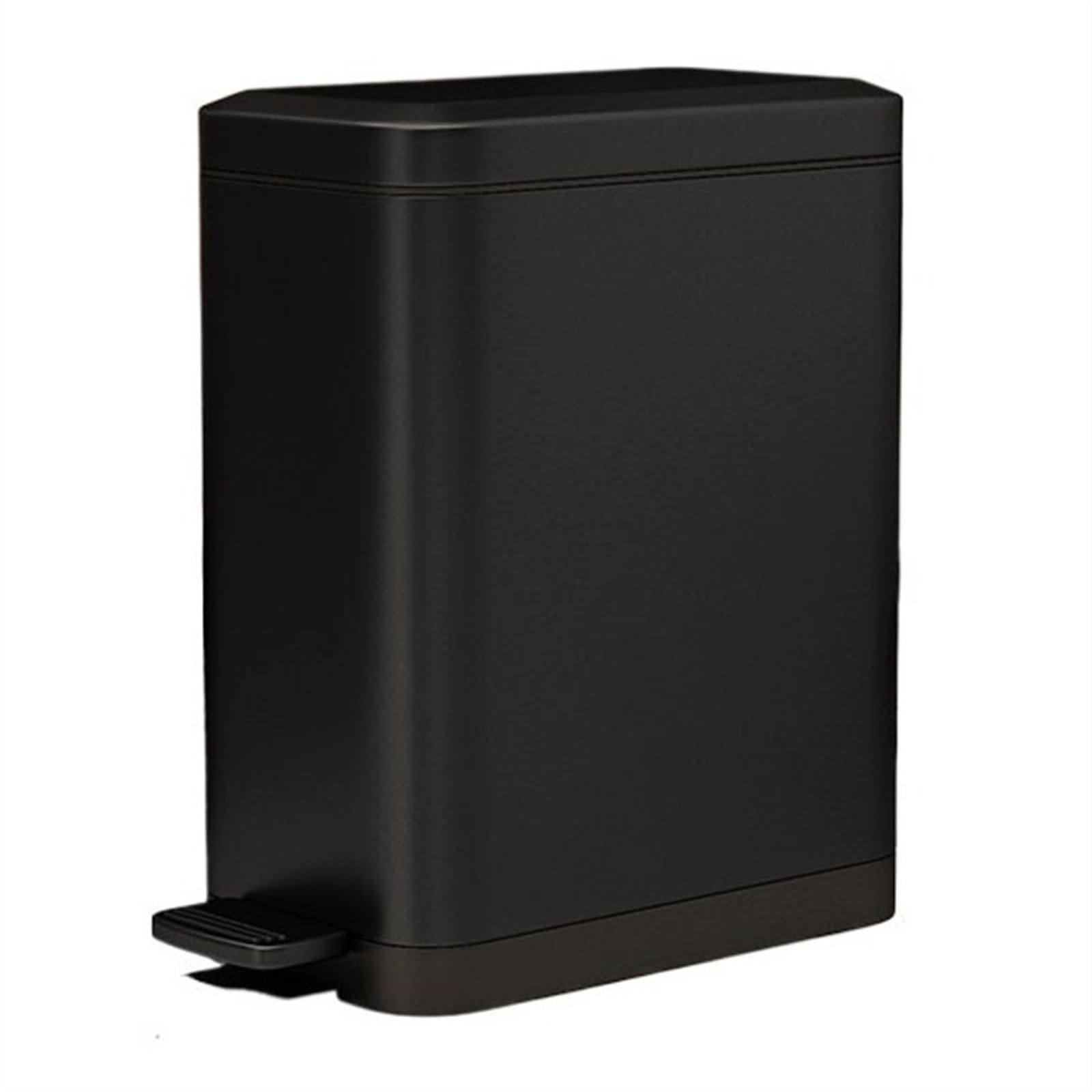 Slim Stainless Steel Step Trash Can, Soft Close Lid with Removable Inner Bucket, Bathroom Kitchen Household Waste Bin