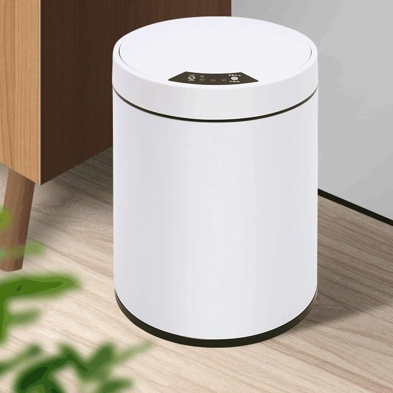 Smart Sensor Trash Can with Lid, Automatic Induction Kitchen Bathroom Toilet Waste Bin