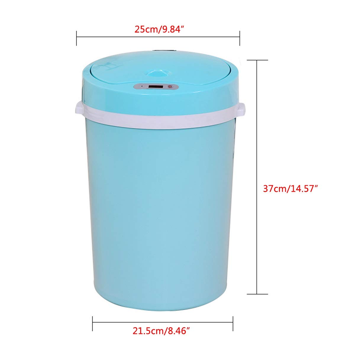 16L Automatic Sensor Smart Trash Can, Plastic Household Waste Bin for Dry & Wet Waste