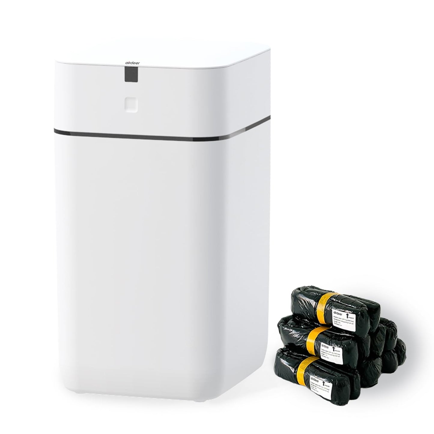 Smart Motion Sensor Trash Can – Self-Sealing, Self-Changing, Touchless Kitchen Bathroom Office Bin, Bag Ring System