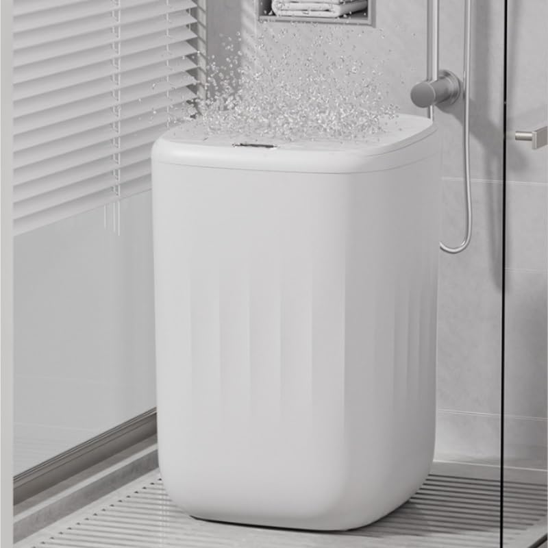 Smart ABS Sensor Trash Can for Kitchen Bedroom Bathroom, Automatic Flip Lid Household Waste Bin