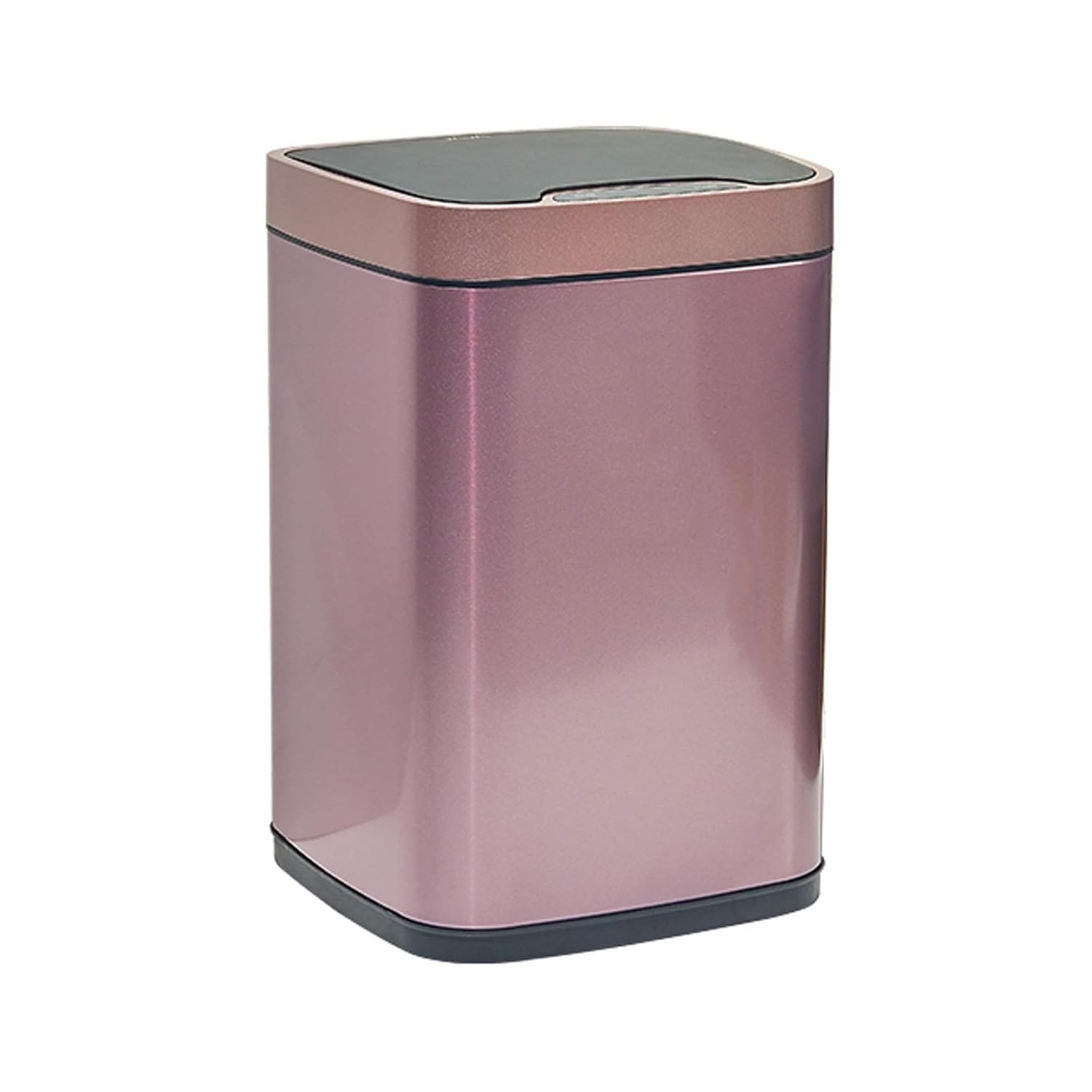 Smart Square Stainless Steel Sensor Trash Can with Lid, 2.3–3.1 Gallon Indoor Waste Bin for Bedroom & Living Room