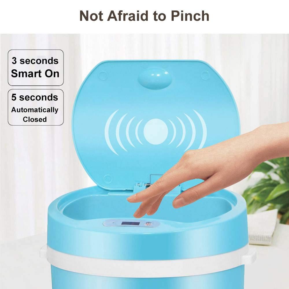 16L Automatic Sensor Trash Can, Touchless Smart Waste Bin for Home & Office