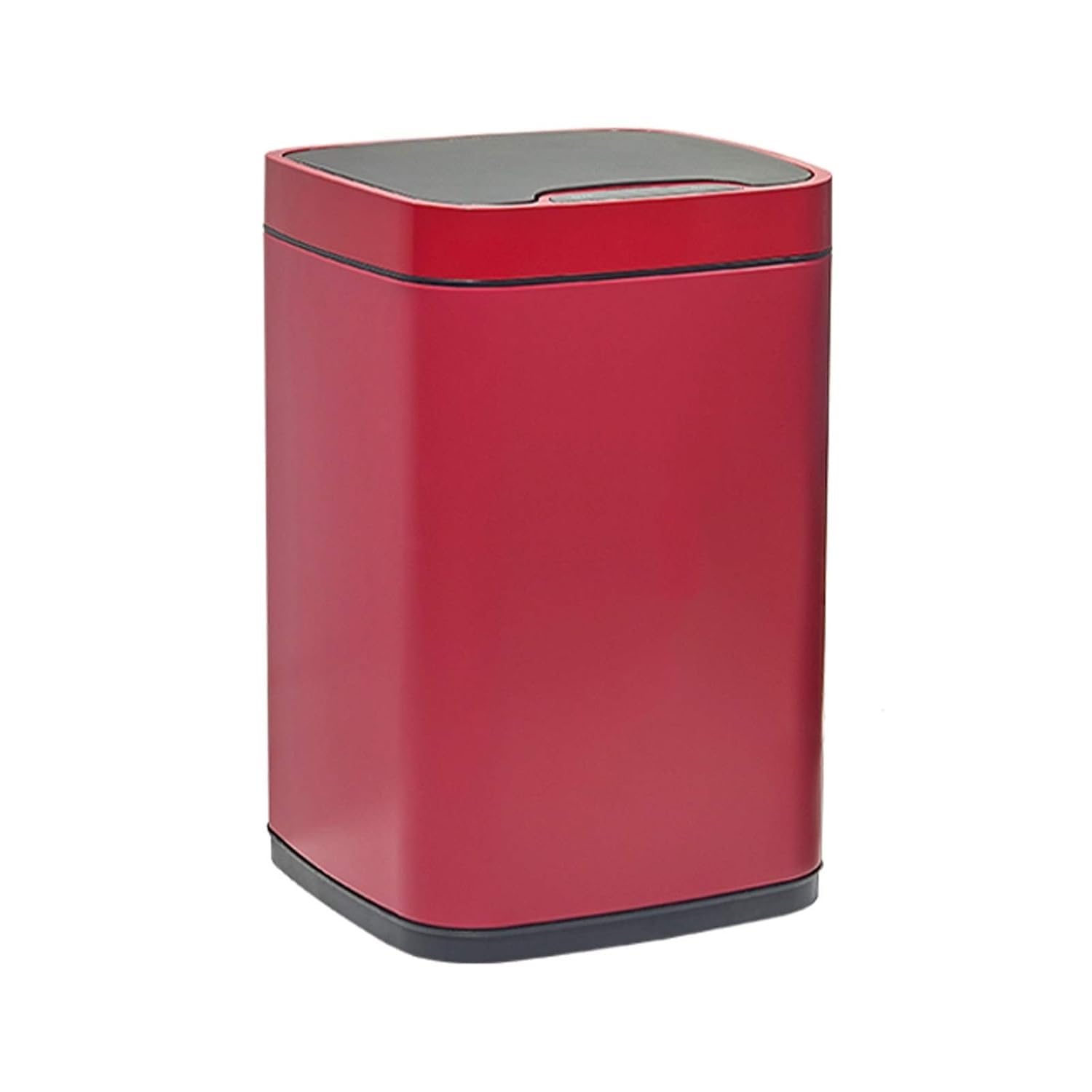 Smart Square Stainless Steel Sensor Trash Can with Lid, 2.3–3.1 Gallon Indoor Waste Bin for Bedroom & Living Room