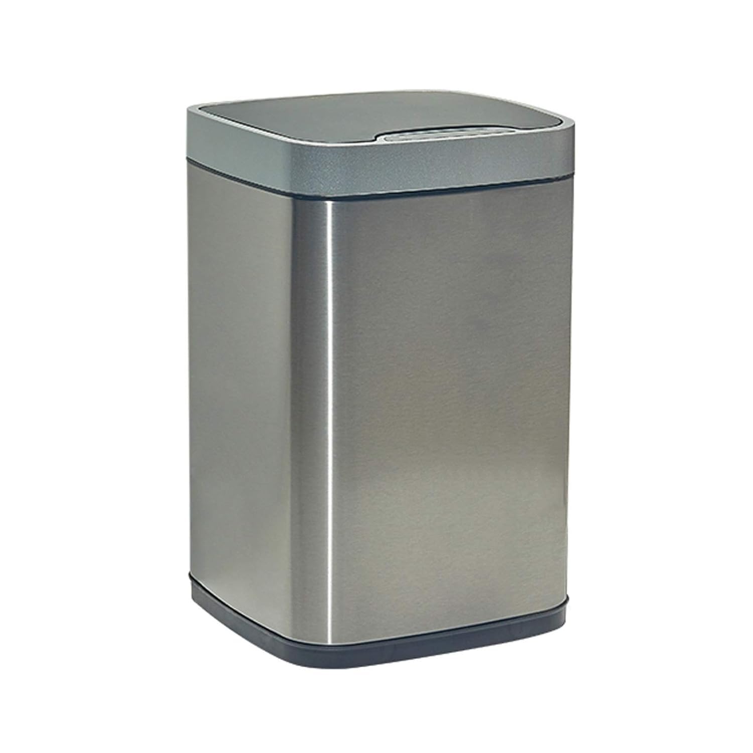 Smart Square Stainless Steel Sensor Trash Can with Lid, 2.3–3.1 Gallon Indoor Waste Bin for Bedroom & Living Room