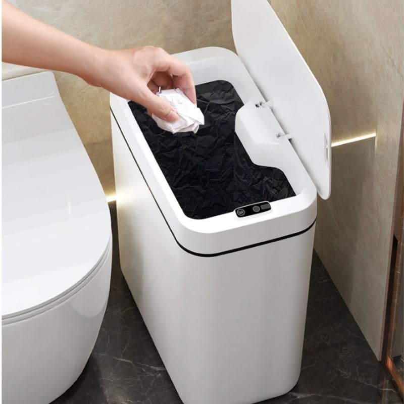 Smart ABS Sensor Trash Can for Home Bedroom Kitchen Bathroom Waste Bin