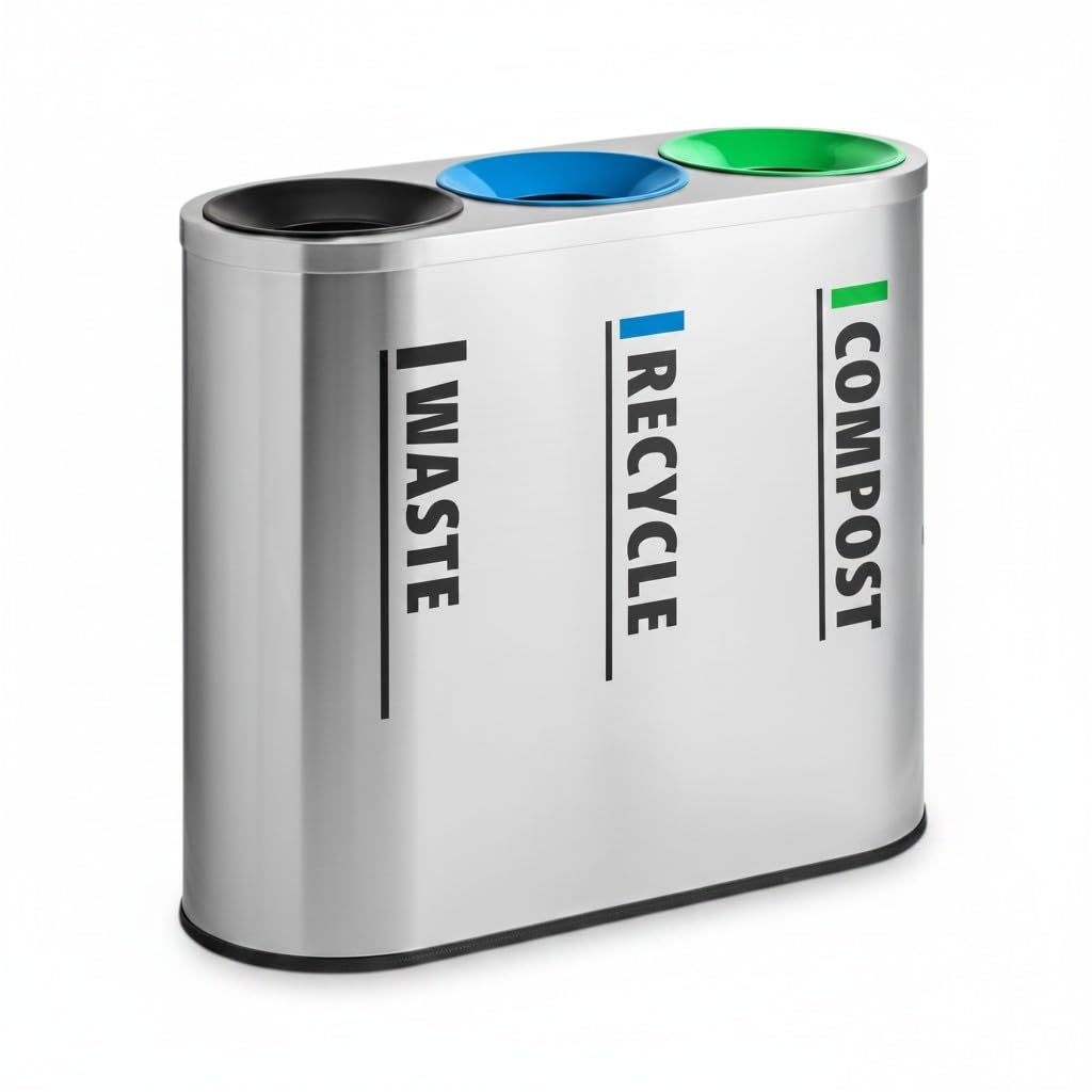 Multi-Compartment Recycling Bins