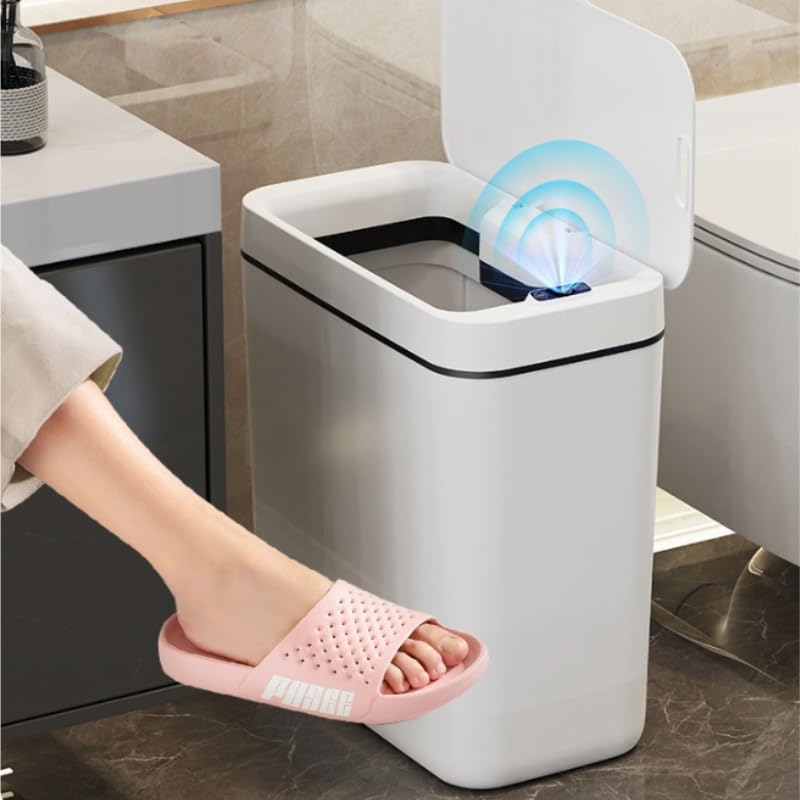 Smart ABS Sensor Trash Can for Home Bedroom Kitchen Bathroom Waste Bin