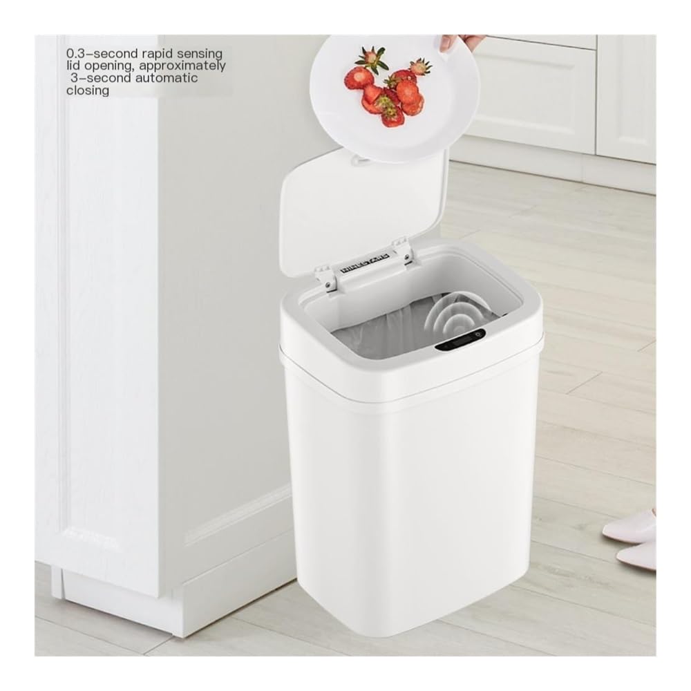 Smart Automatic Sensor Trash Can, Indoor Kitchen Bathroom Living Room Waste Bin