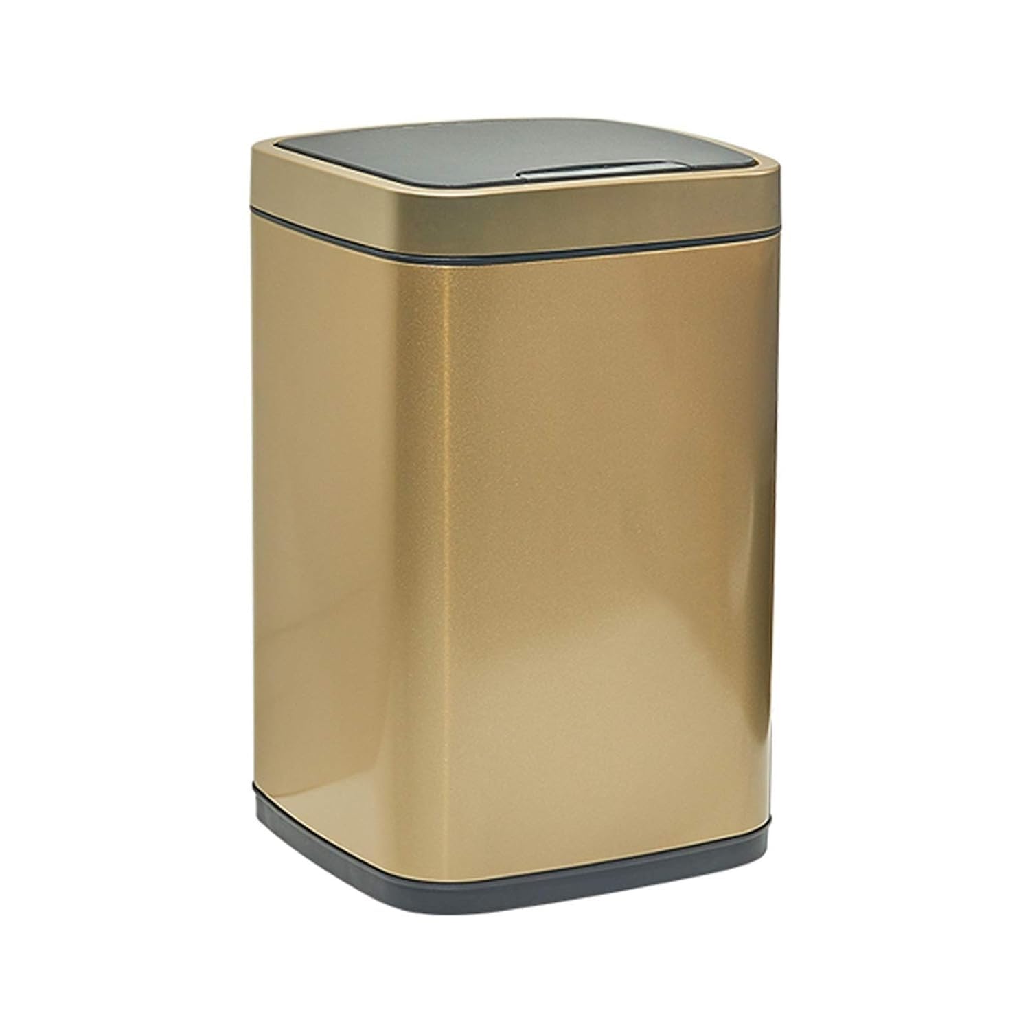 Smart Square Stainless Steel Sensor Trash Can with Lid, 2.3–3.1 Gallon Indoor Waste Bin for Bedroom & Living Room