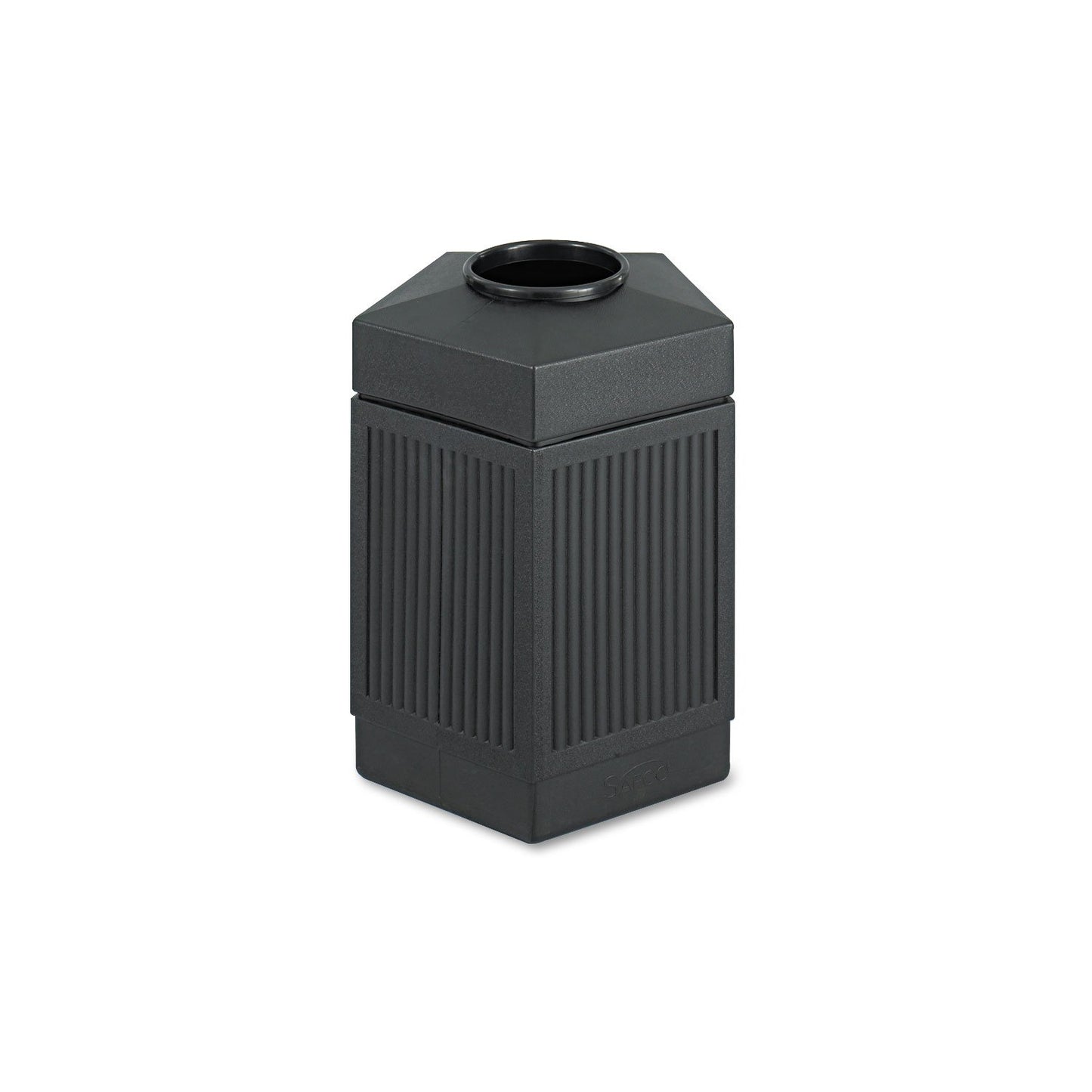 Outdoor Trash Can – Commercial Style Waste Bin, Durable All-Weather Garbage Container