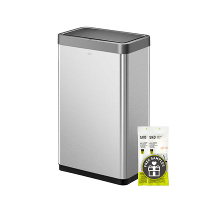 Motion Sensor Trash Can – Touchless Automatic Lid, Kitchen Office Bathroom Bin, Stainless Steel