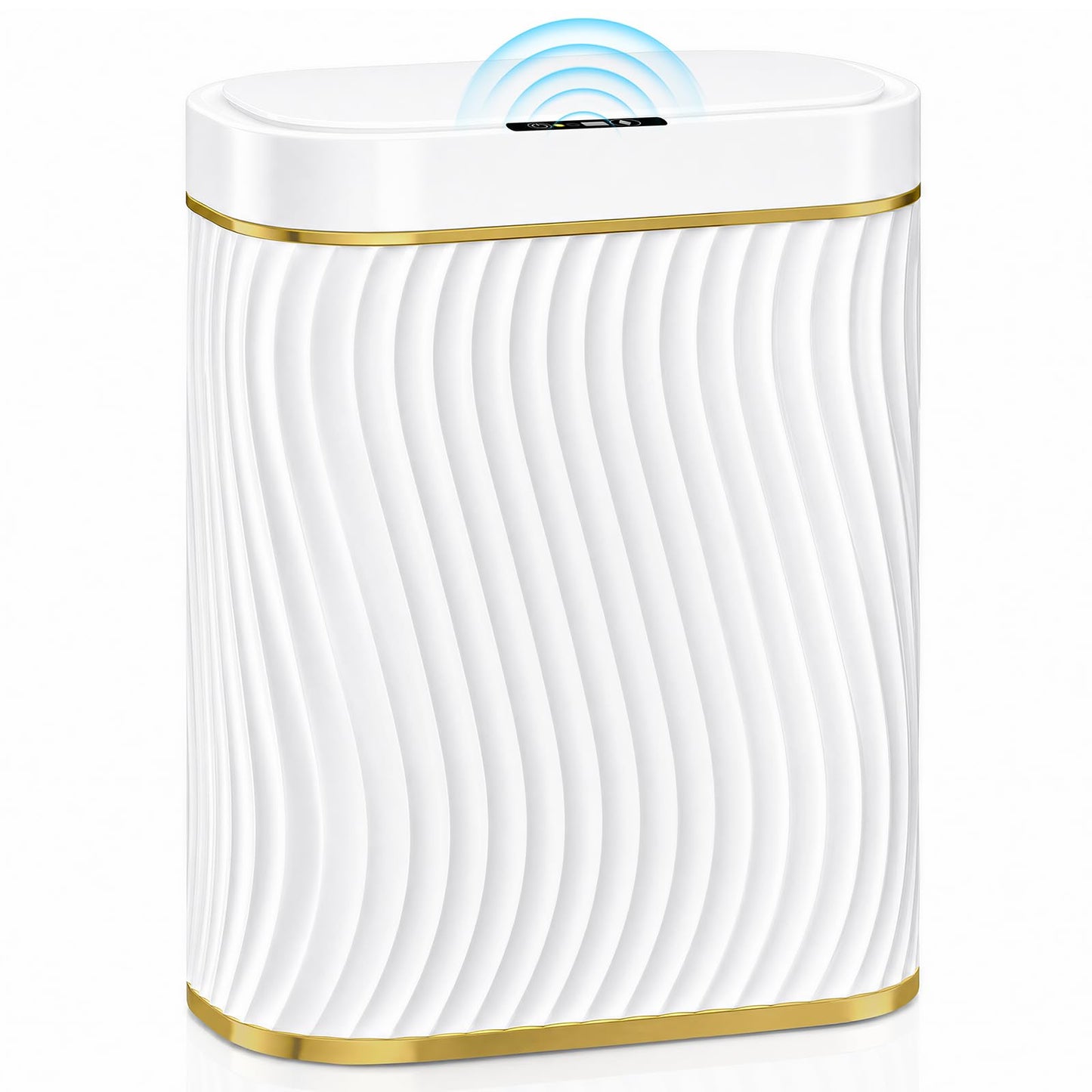 2.6 Gallon Smart Sensor Trash Can – Touchless Lid, Slim Waterproof Bathroom Bin, Compact Bedroom Office Waste Bin