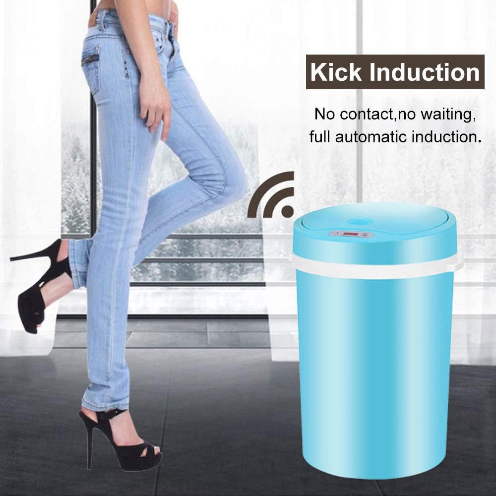 16L Automatic Sensor Trash Can, Touchless Smart Waste Bin for Home & Office