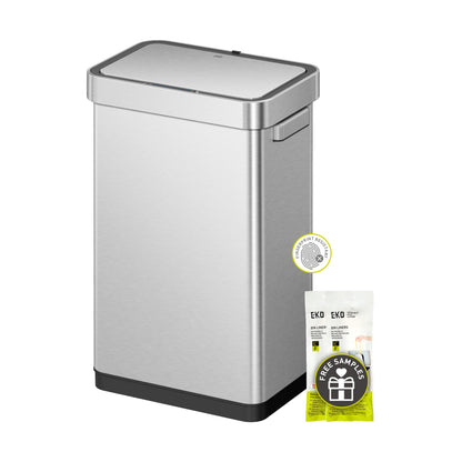 Motion Sensor Trash Can – Touchless Automatic Lid, Kitchen Office Bathroom Bin, Stainless Steel