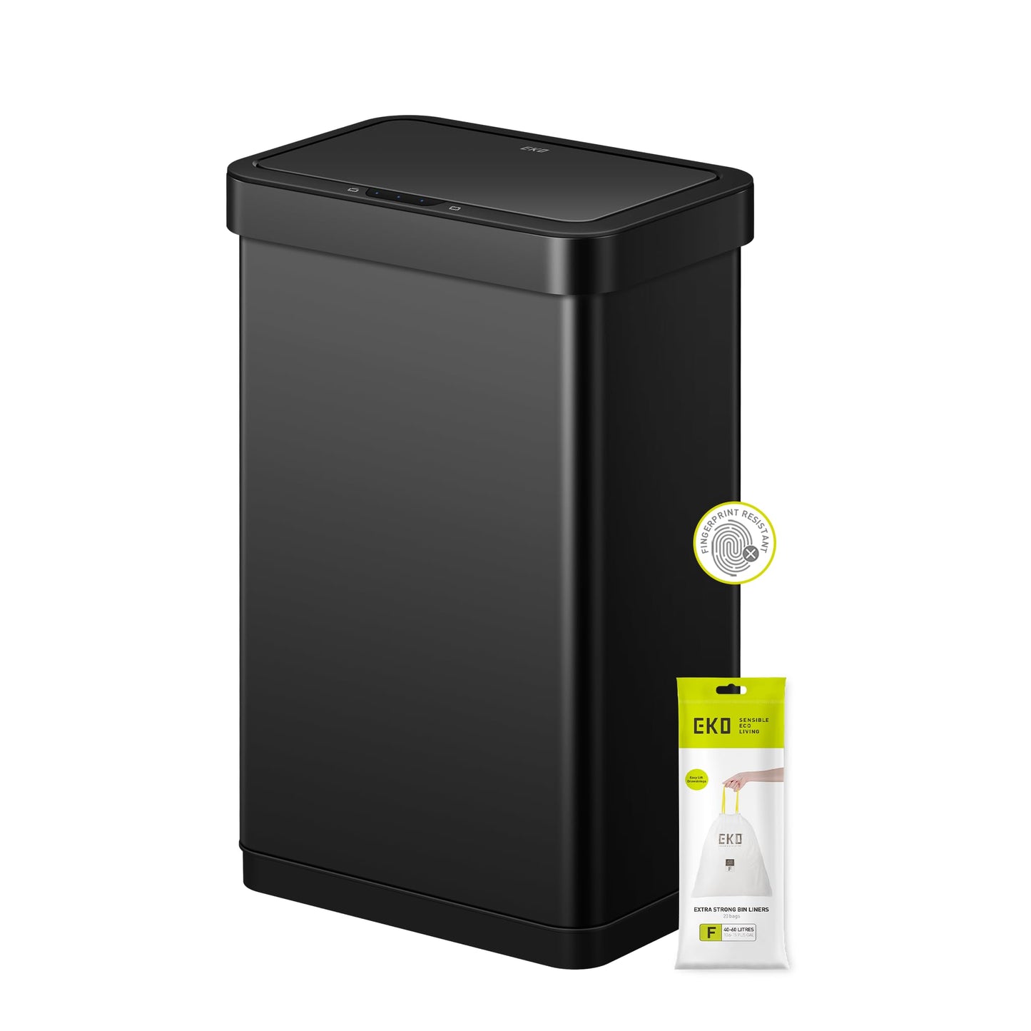 Motion Sensor Trash Can – Touchless Automatic Lid, Kitchen Office Bathroom Bin, Stainless Steel