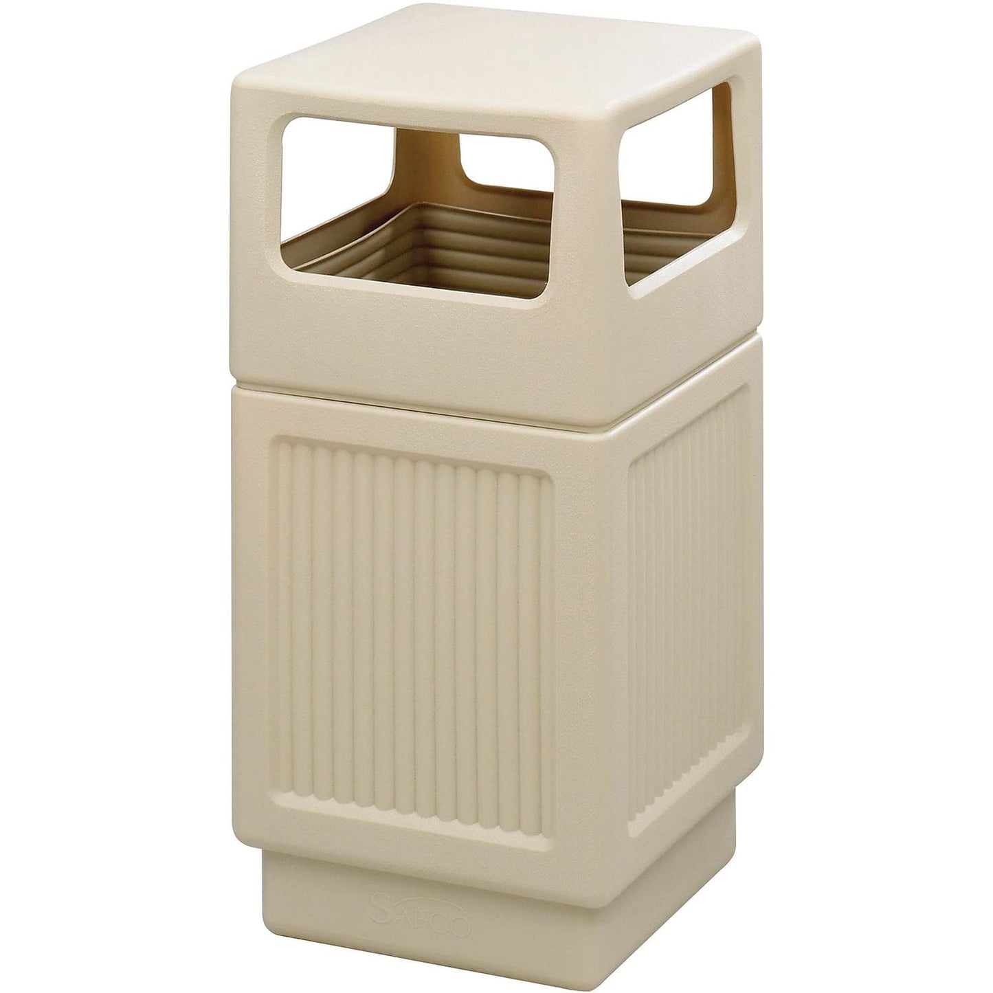 Outdoor Trash Can – Commercial Style Waste Bin, Durable All-Weather Garbage Container