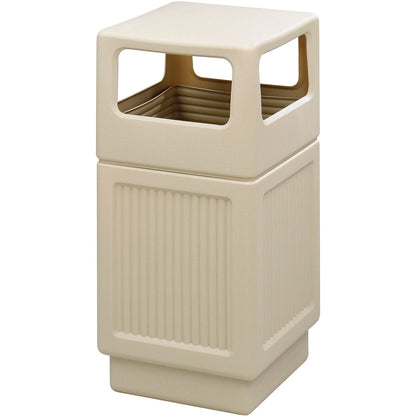 Outdoor Trash Can – Commercial Style Waste Bin, Durable All-Weather Garbage Container