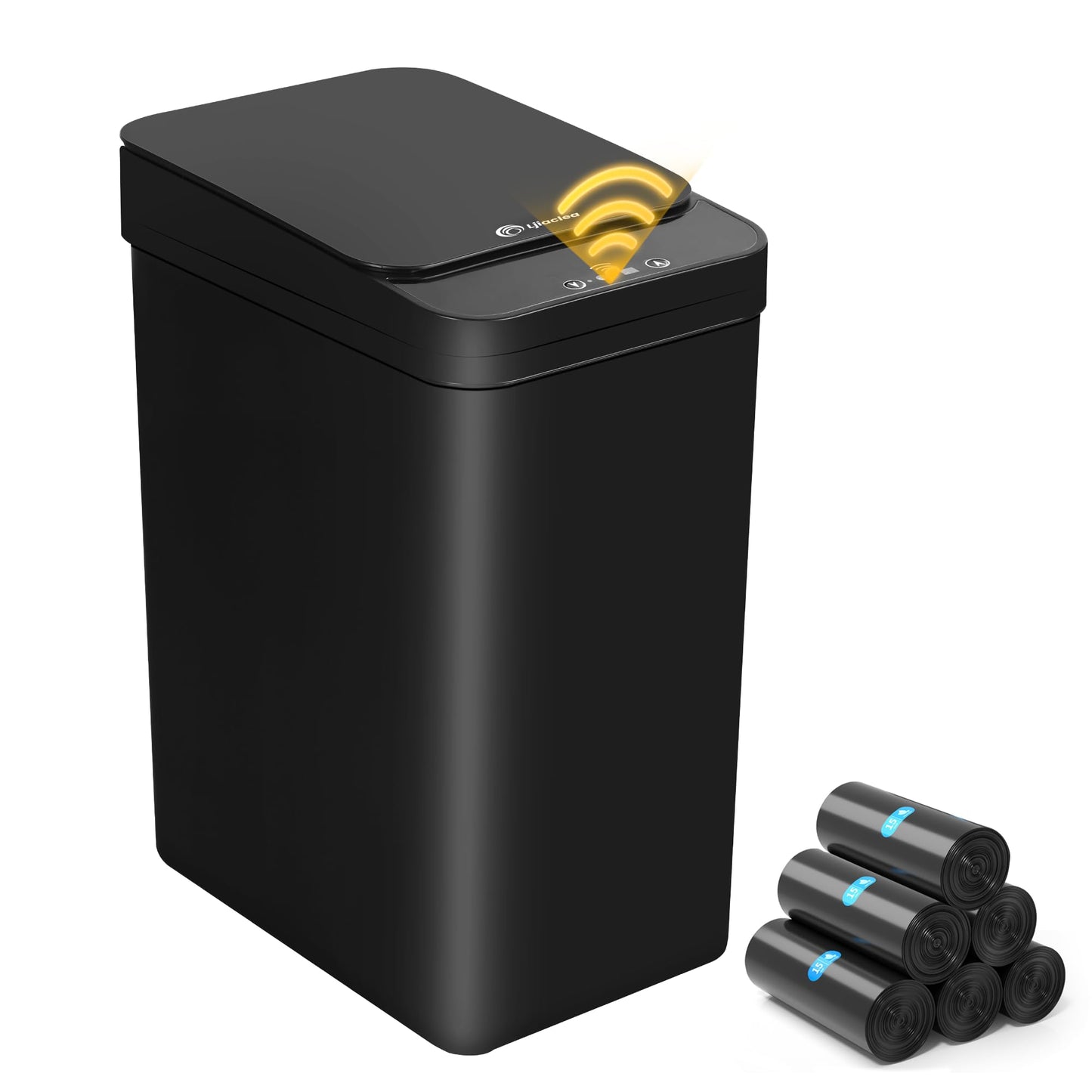 Smart Sensor Trash Can – Slim Touchless Motion Lid, Bathroom Kitchen Bedroom RV Waste Bin, Compact Automatic Garbage Can