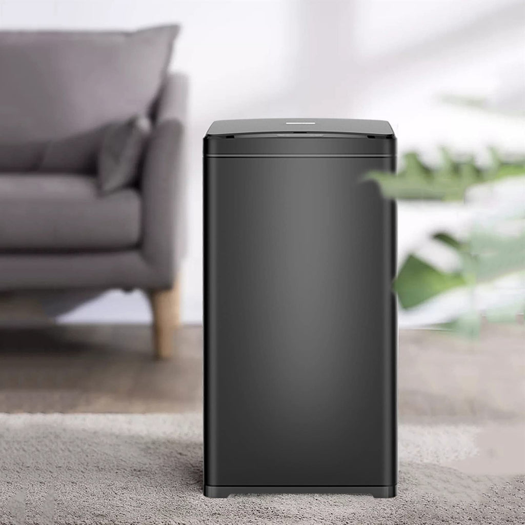 Smart Sensor Stainless Steel Trash Can, 13 Gallon Rectangular Indoor Garbage Bin with Lid