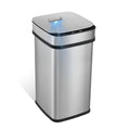 Smart Kitchen Trash Can – 13 Gallon / 50L, Motion Sensor, Odor Control, Stainless Steel, Automatic Opening, Universal Power Adapter