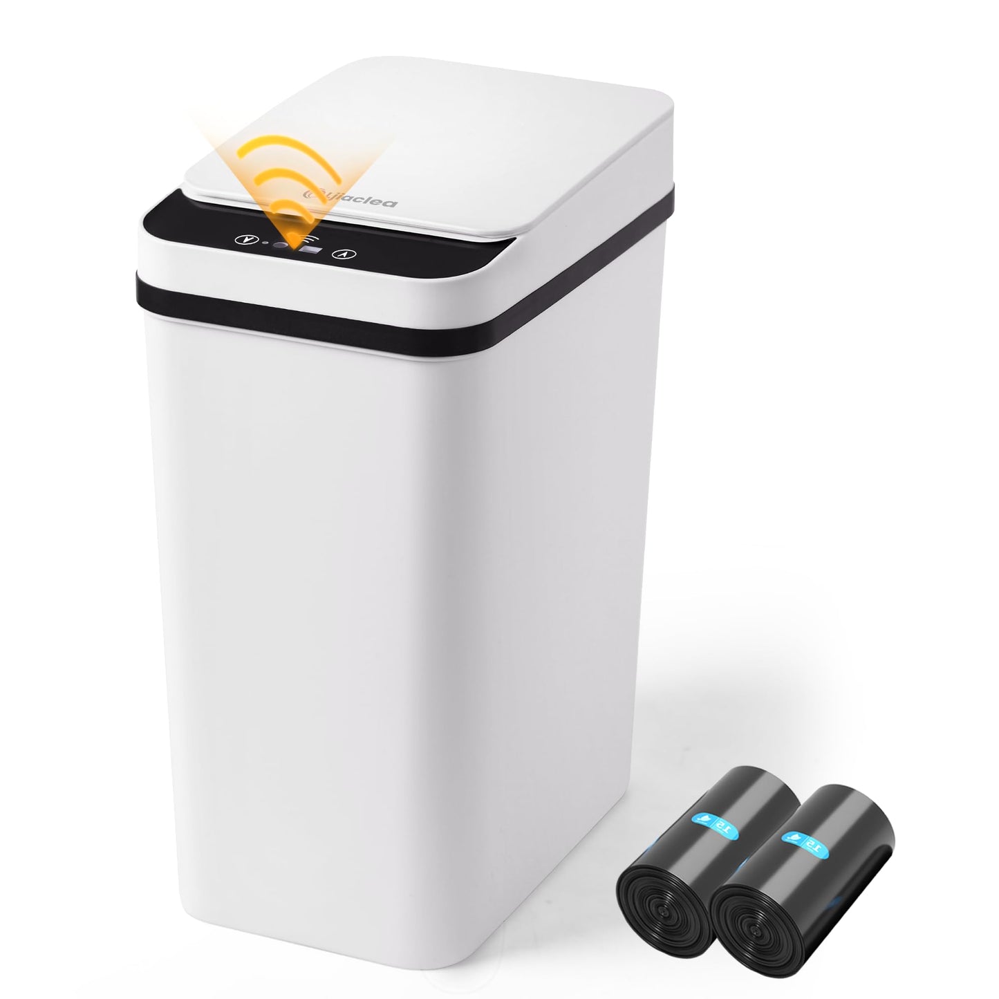 Smart Sensor Trash Can – Slim Touchless Motion Lid, Bathroom Kitchen Bedroom RV Waste Bin, Compact Automatic Garbage Can