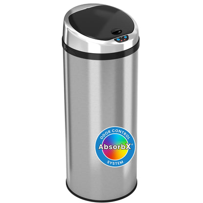Smart Sensor Trash Can – Touchless Automatic Lid, Stainless Steel, Removable Bucket, Hygienic Kitchen & Office Bin