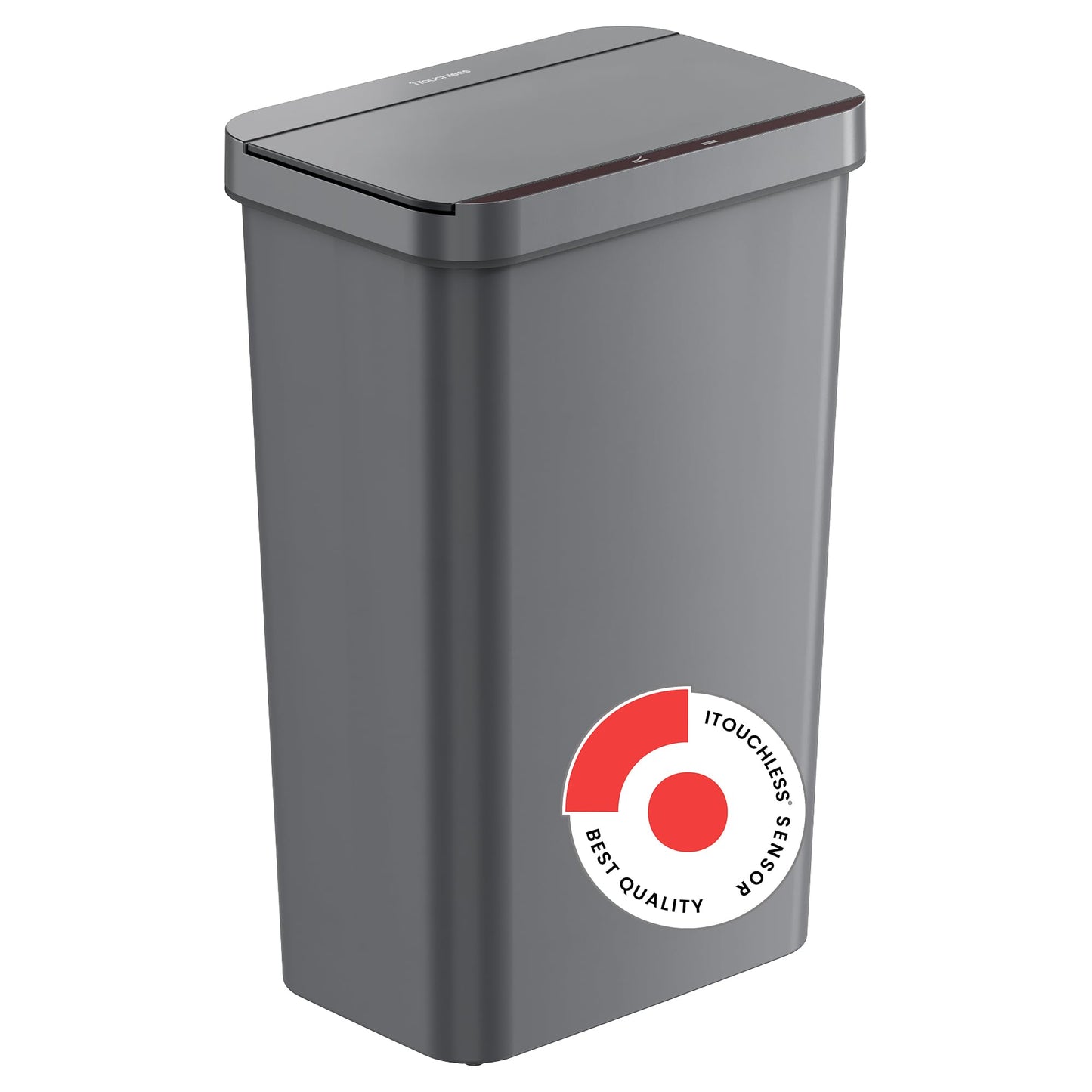 50L Smart Sensor Trash Can – Touchless Motion Lid, 13 Gallon Equivalent, Odor Control, Dent-Resistant Plastic, Battery Powered, Kitchen Office Bin