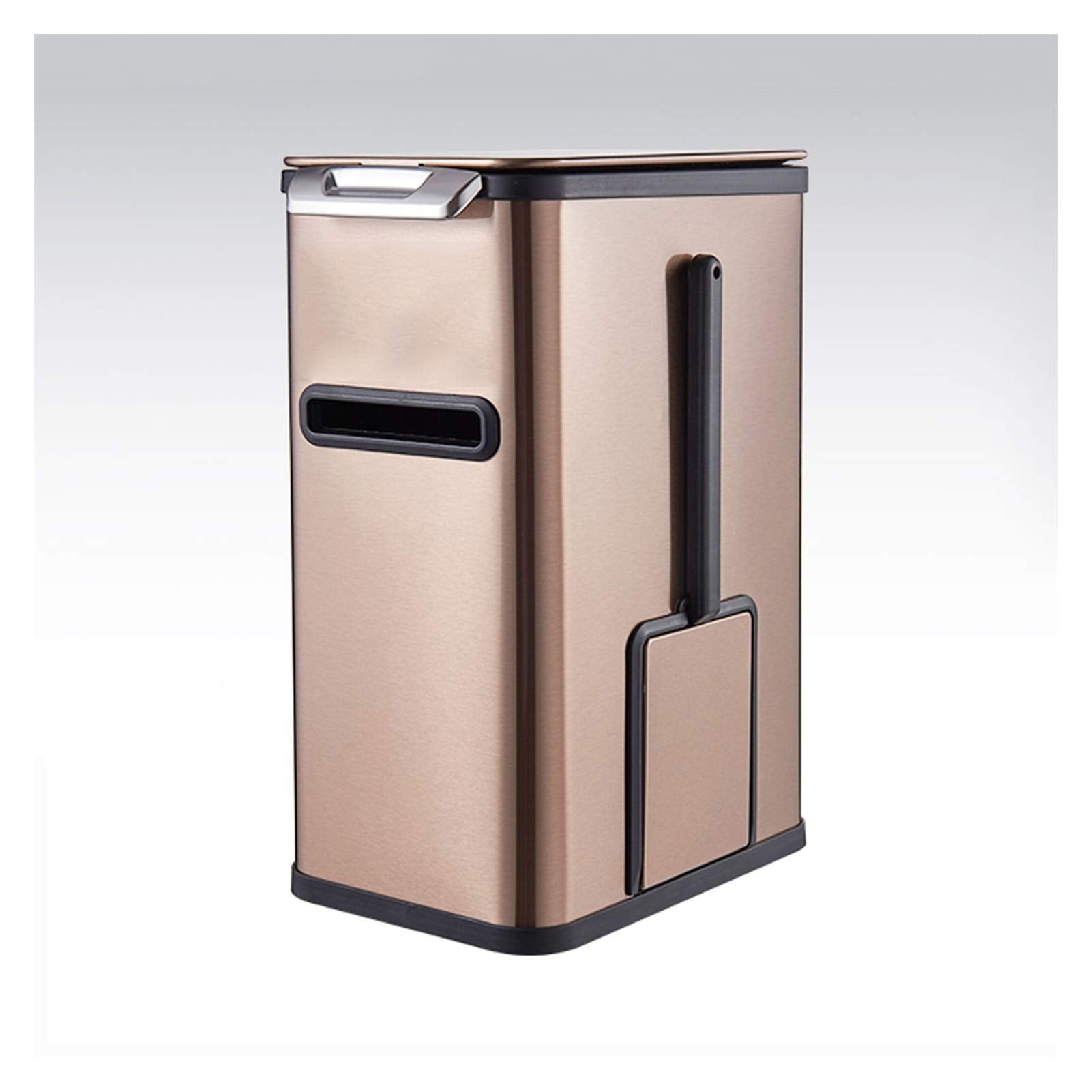 Smart Induction Trash Can with Lid, 7L Bathroom & Kitchen Waste Bin with Accessories Set