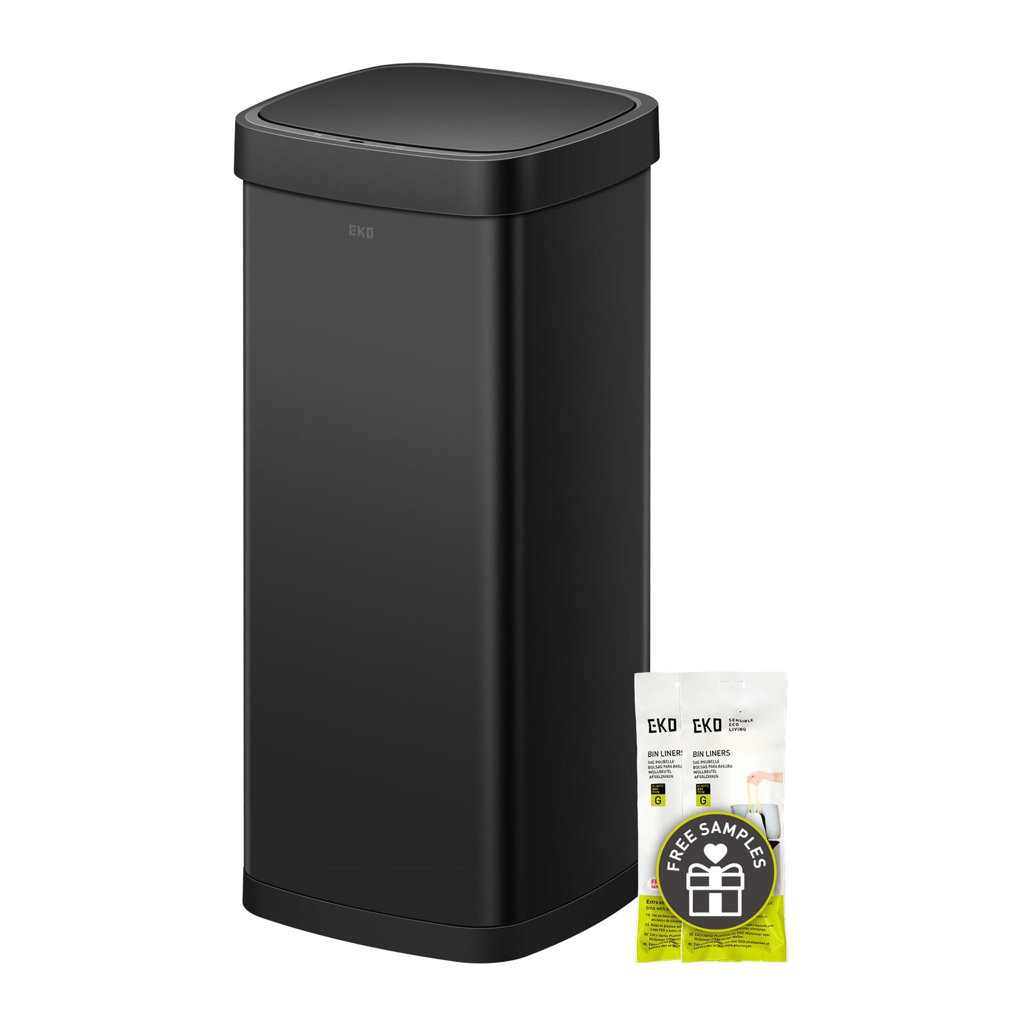 Motion Sensor Trash Can – Touchless Automatic Lid, Kitchen Office Bathroom Bin, Stainless Steel