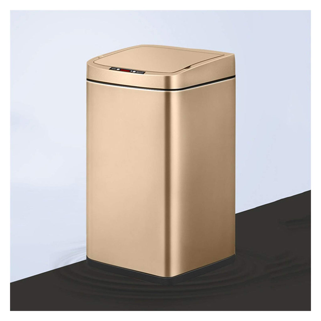 Smart Induction Trash Can with Lid, Large Capacity Kitchen & Living Room Waste Bin