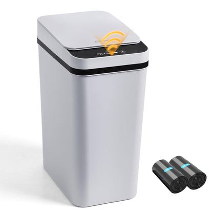 Smart Sensor Trash Can – Slim Touchless Motion Lid, Bathroom Kitchen Bedroom RV Waste Bin, Compact Automatic Garbage Can