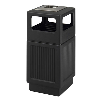 Outdoor Trash Can – Commercial Style Waste Bin, Durable All-Weather Garbage Container