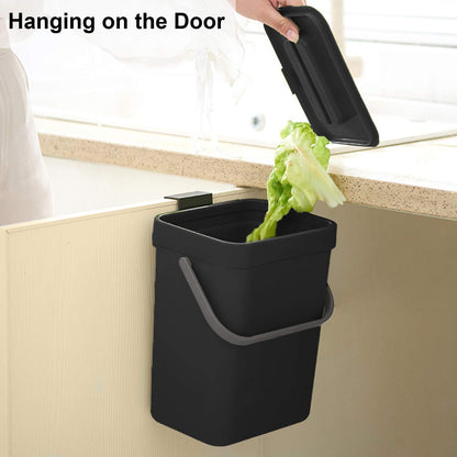 3L Small Trash Can – Compact Desktop Waste Bin, Mini Bathroom Kitchen Bin